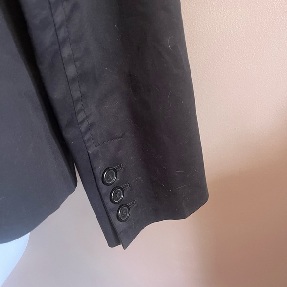 Gap cotton blazer with satin hemming stretchy menswear inspired size 12 - Picture 3 of 7